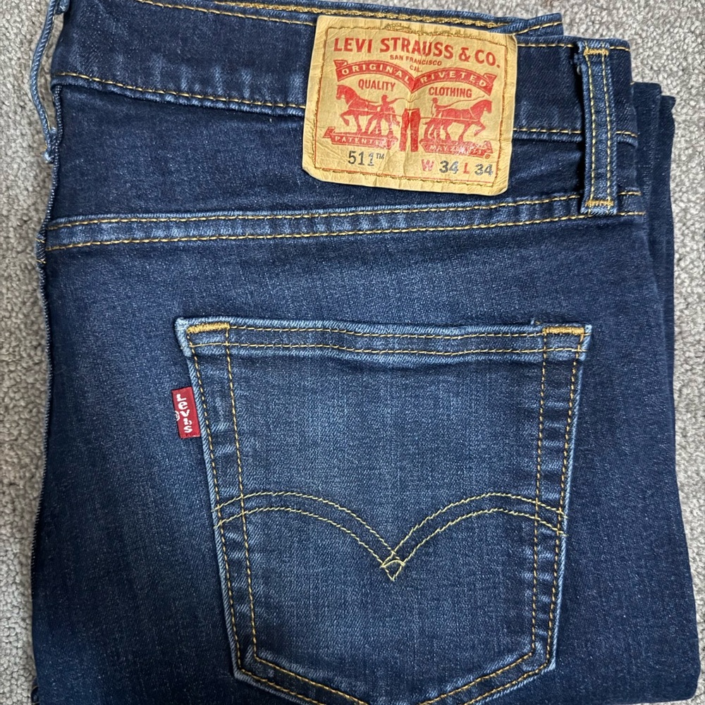 Levi's Dark Blue Slim Jeans- 2 Pairs for 1